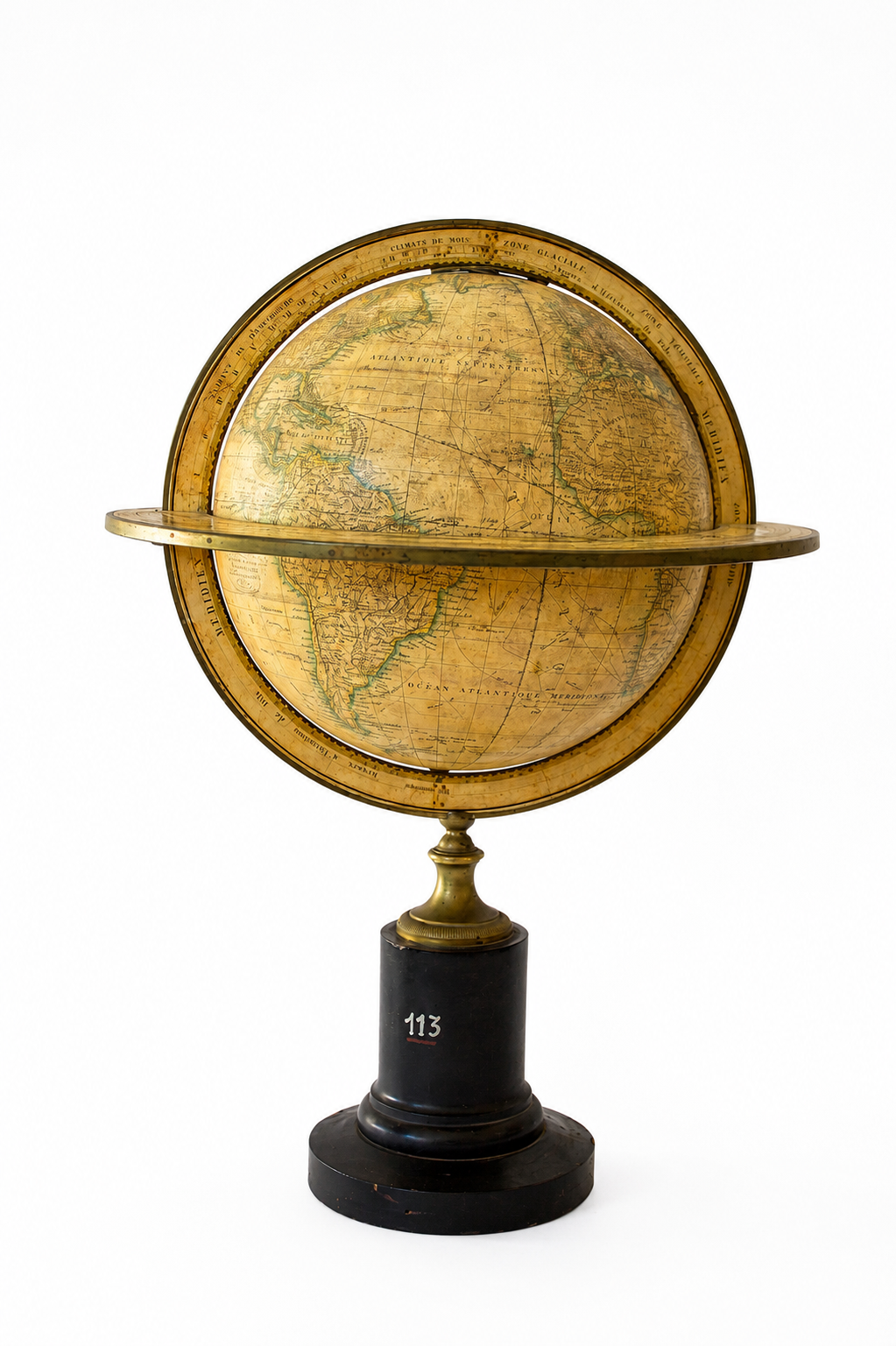 mappamondo del XIX secolo